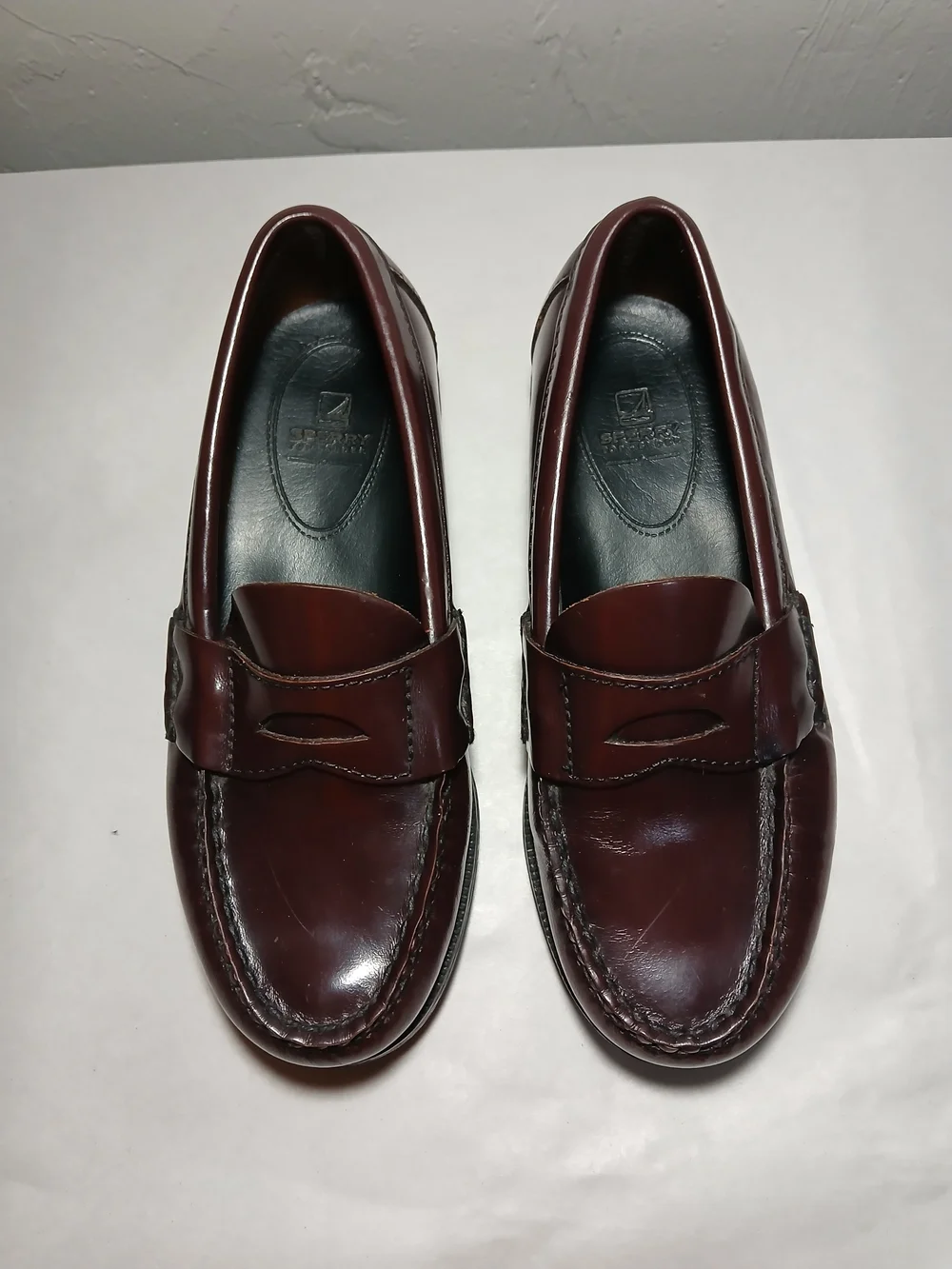Sperry Kids Burgundy Leather Penny Loafers Sz. 13M